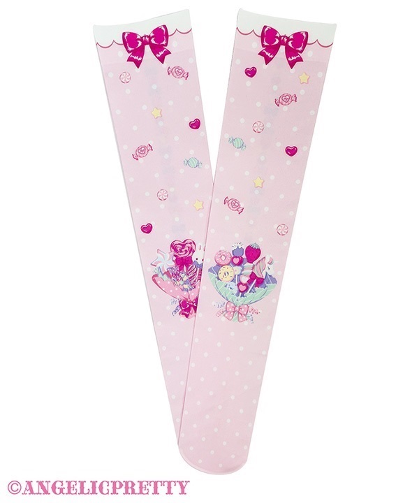 Sweet Candy Bouquet Over Knee - Pink