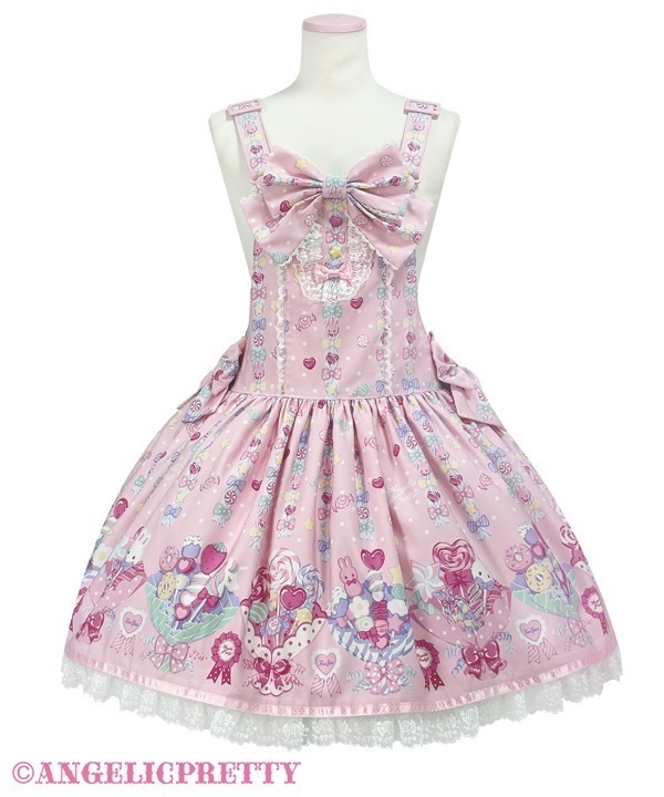 Sweet Candy Bouquet Salopette - Pink