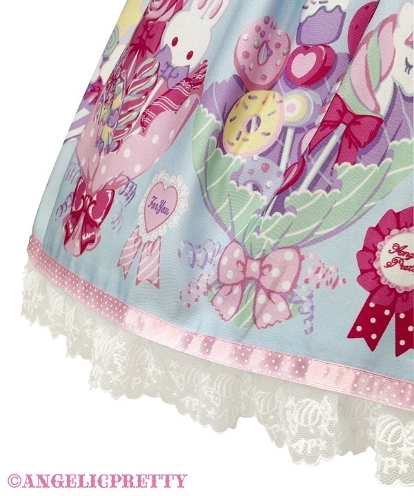 Sweet Candy Bouquet Salopette - Pink [262POT03-170031-pk