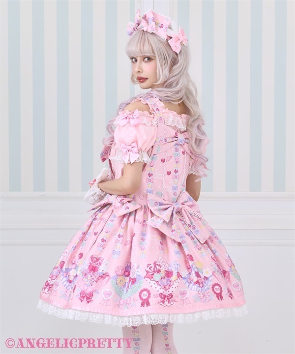 Sweet Candy Bouquet Salopette - Pink [262POT03-170031-pk