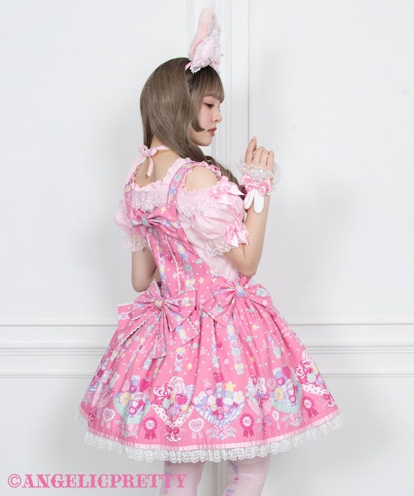 Sweet Candy Bouquet Salopette - Pink [262POT03-170031-pk