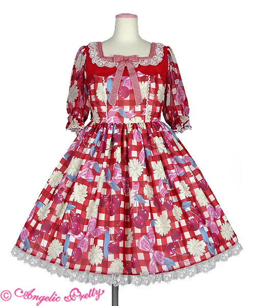 Sweet Cherry Margaret One Piece Red 202po02 030385 Rd
