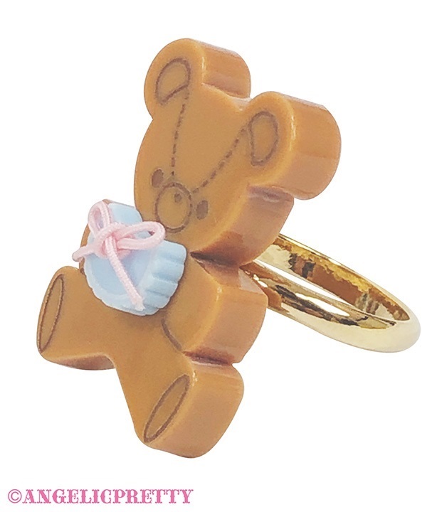 Sweet Cookie Box Ring - Caramel
