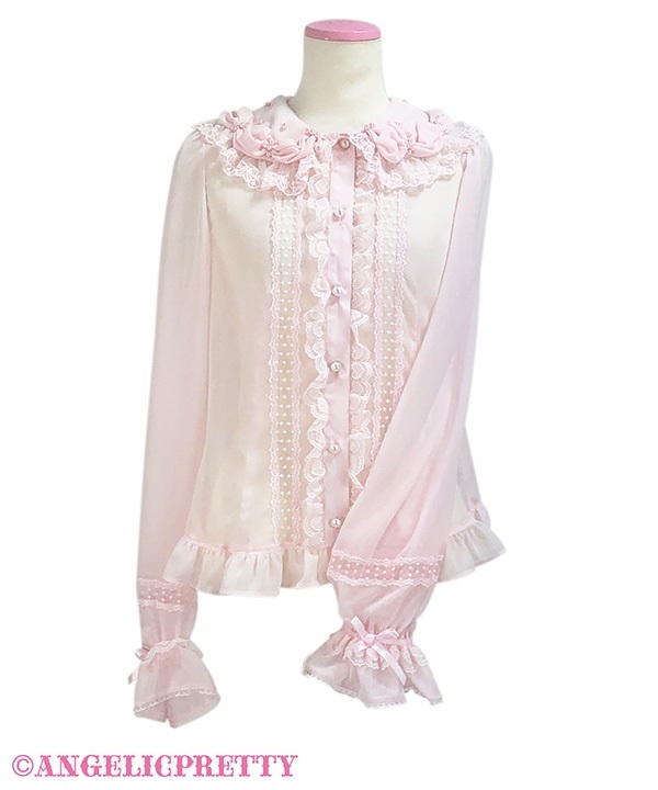 Sweet Cream Blouse - Pink