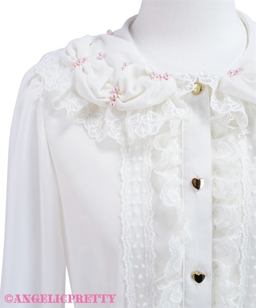 Sweet Cream Blouse - Pink - Click Image to Close