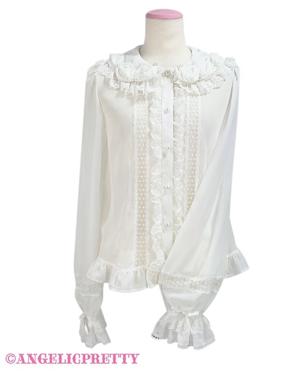 Sweet Cream Blouse - White - Click Image to Close