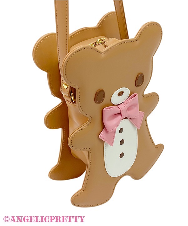angelic prettychocolate letter bearポシェット Chocolate Heart Bear Plush Pouch by Angelic Pretty