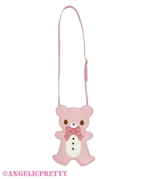 Sweet Cream Ginger Bear Shoulder Bag - Pink