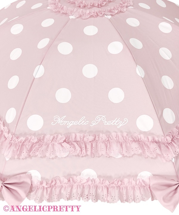 Angelic Pretty Sweet Dotアンブレラ ピンク Sweet Dot Umbrella by Angelic Pretty