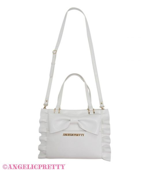 Sweet Frill Tote Bag - White