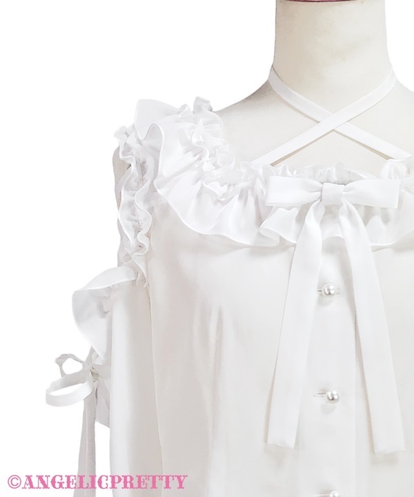 Sweet Ribbon Blouse - Pink - Click Image to Close