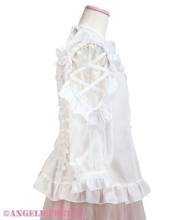 Sweet Ribbon Blouse - Pink - Click Image to Close