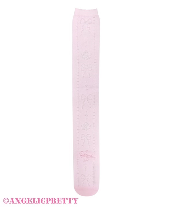 Sweet Ribbon Over Knee - Pink