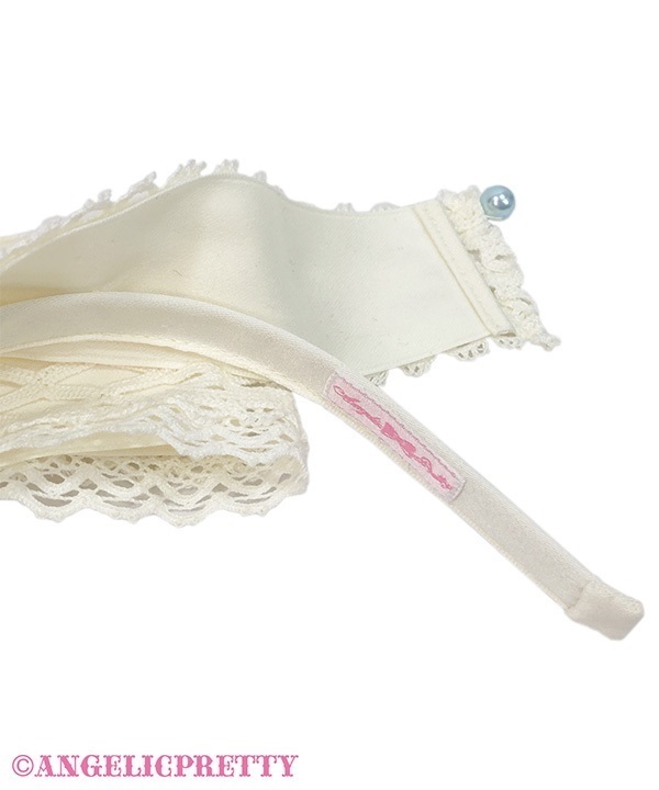 Sweet Torchon Ribbon Headbow - Sax