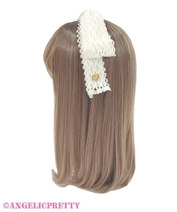 Sweet Torchon Ribbon Headbow - Sax
