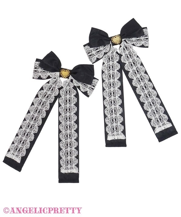 Tasogare Brilliant Ribbon Clip Set - Black