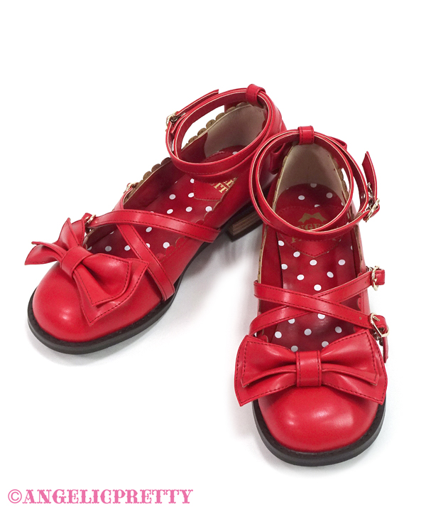 Tea Party Shoes (L) - Red [232SH02-190035-rdL] - $159.00 : Angelic