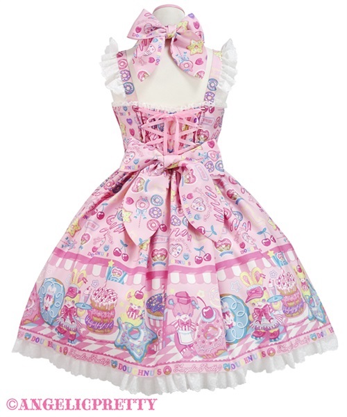 Toys Donut Diner Jumperskirt - Pink - Click Image to Close