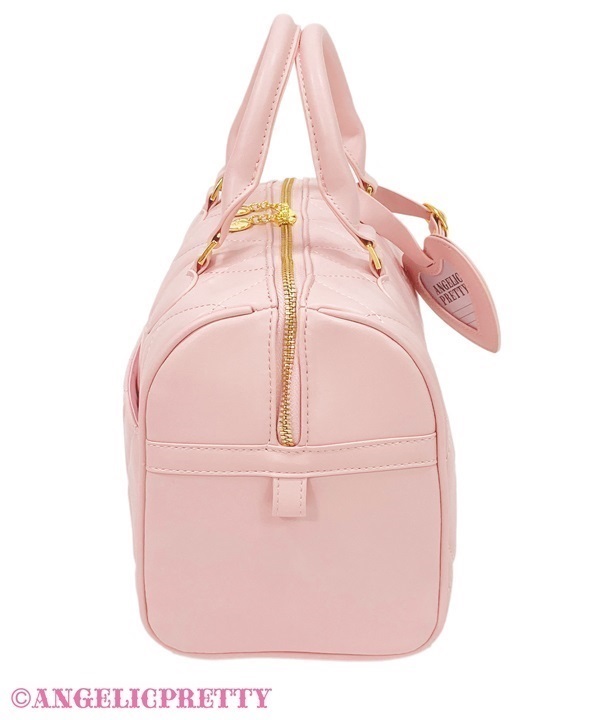 Travel Quilted Boston Bag - White