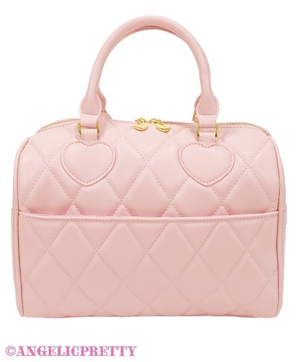 Travel Quilted Boston Bag - White