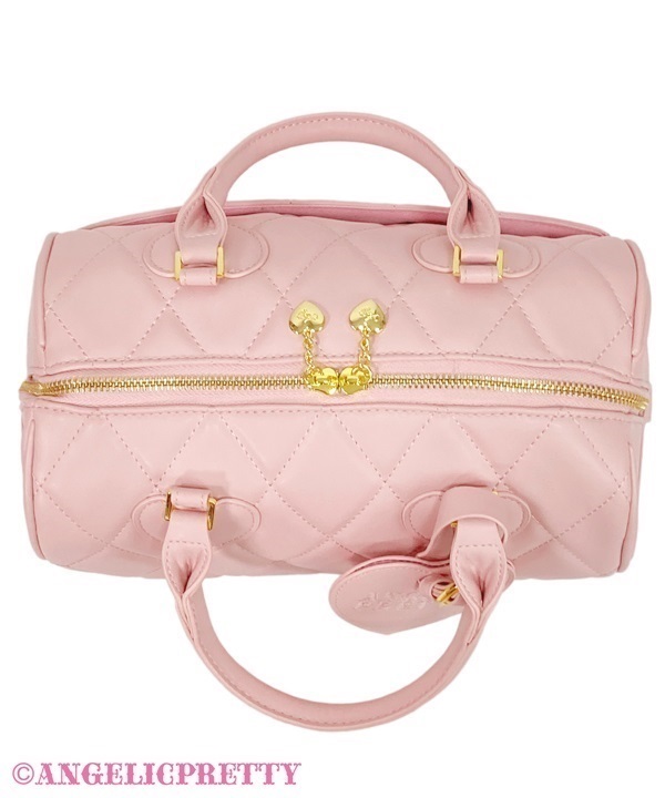 Travel Quilted Boston Bag - White