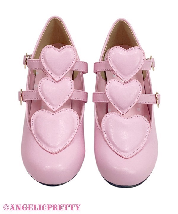 Trio Heart Shoes (L) - Red