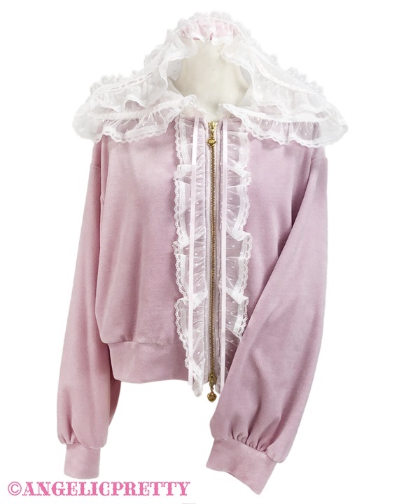 Tulle Bonnet Parka - Pink