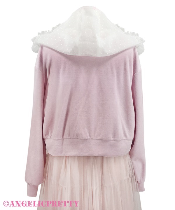 Tulle Bonnet Parka - Pink