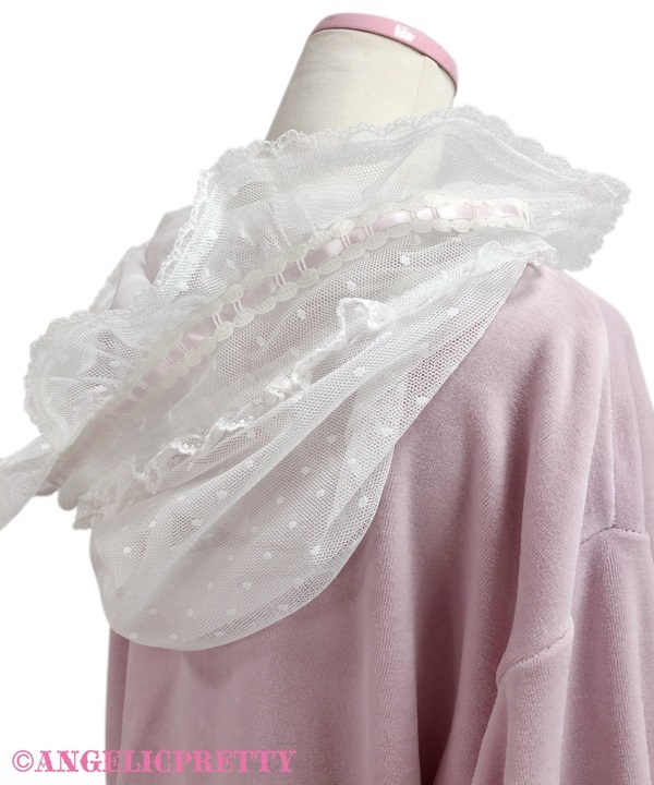 Tulle Bonnet Parka - Pink