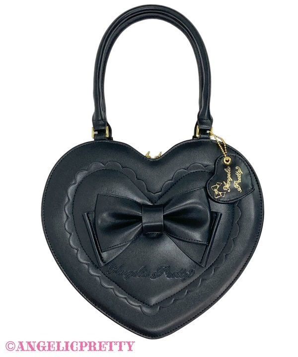 Whip Heart Tote Bag - Black - Click Image to Close