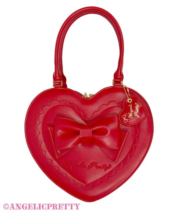 Whip Heart Tote Bag - Red - Click Image to Close