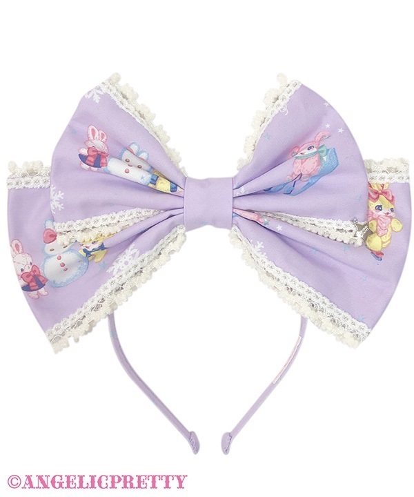 Winter Toys Headbow - Lavender