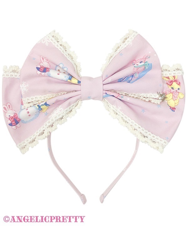 Winter Toys Headbow - Pink