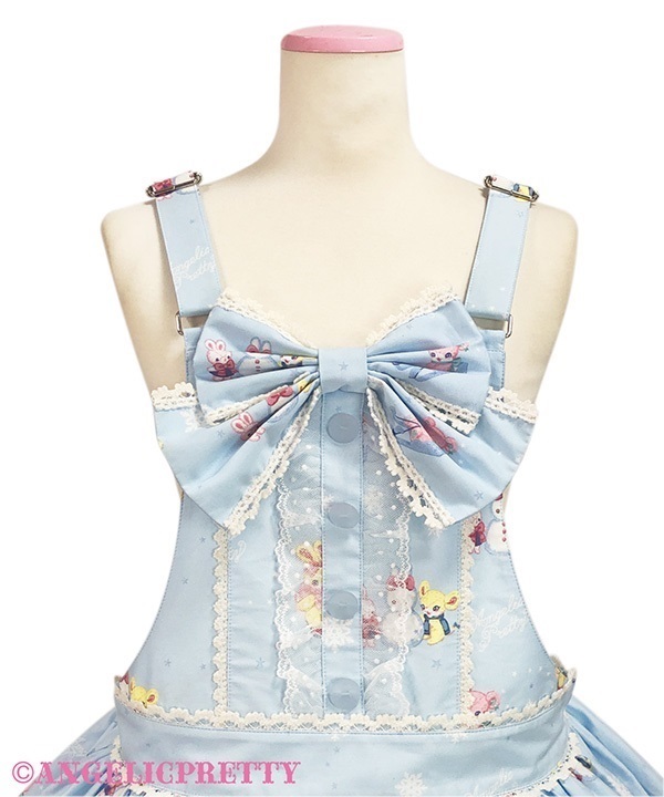 あ*め様 ANGELIC PRETTY Winter toys サロペット　ピン Winter Toys Salopette - Lavender [252POT12-170030-lv] - $363.00