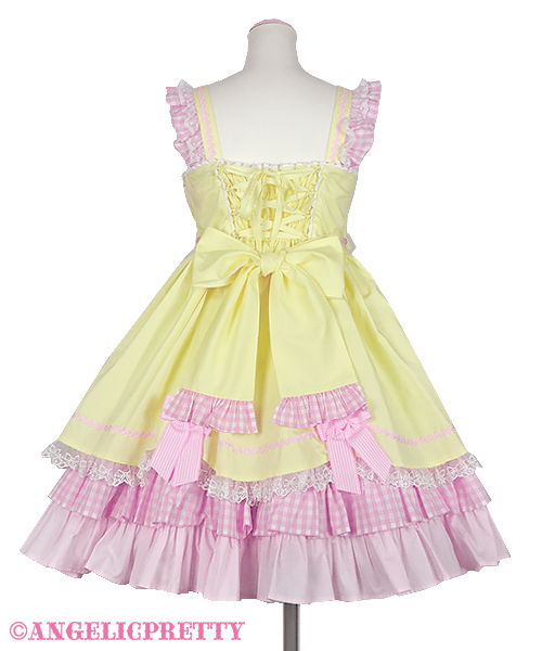 Yumemiru Fantasic Balloon Jumperskirt - Red