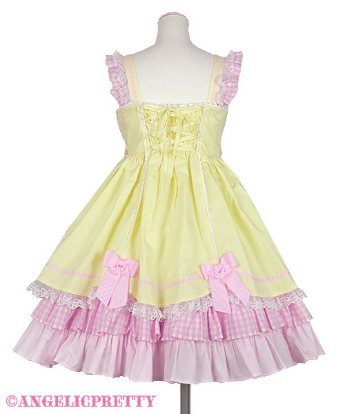 Yumemiru Fantasic Balloon Jumperskirt - Red