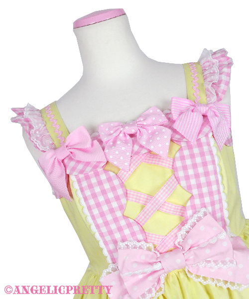 Yumemiru Fantasic Balloon Jumperskirt - Red