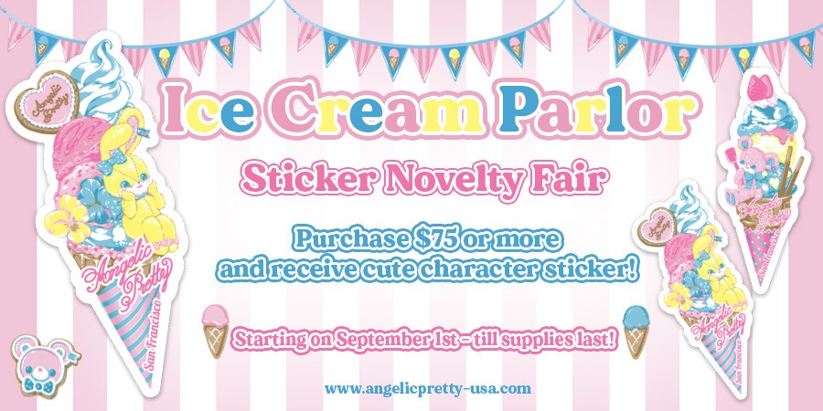 Ice Cream Parlor Sticker Fair – Angelic Pretty USA