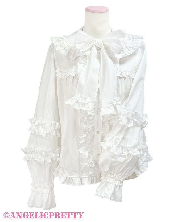 Charming Frill Blouse - White