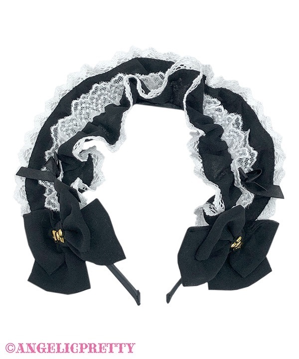 Dolce Frill Headbow - Black