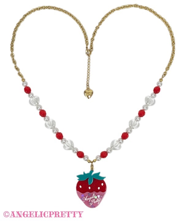 Dressed Up Berry Necklace - Red
