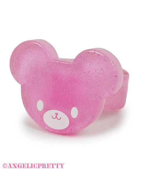 Happy Bear Ring - Pink