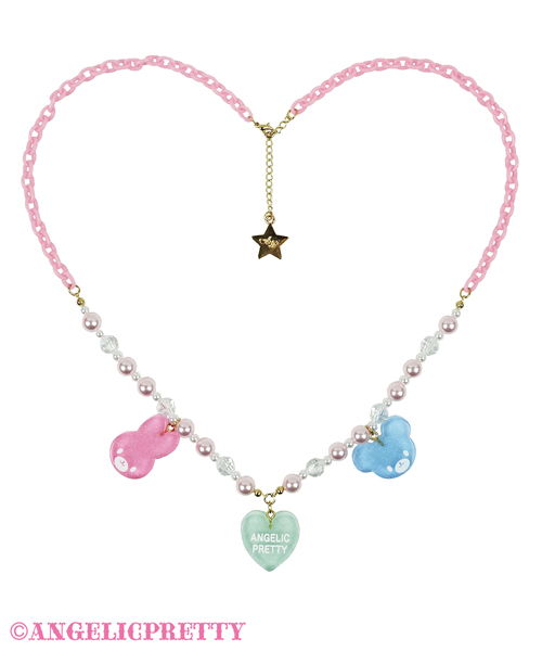 Happy Garland Necklace - Pink