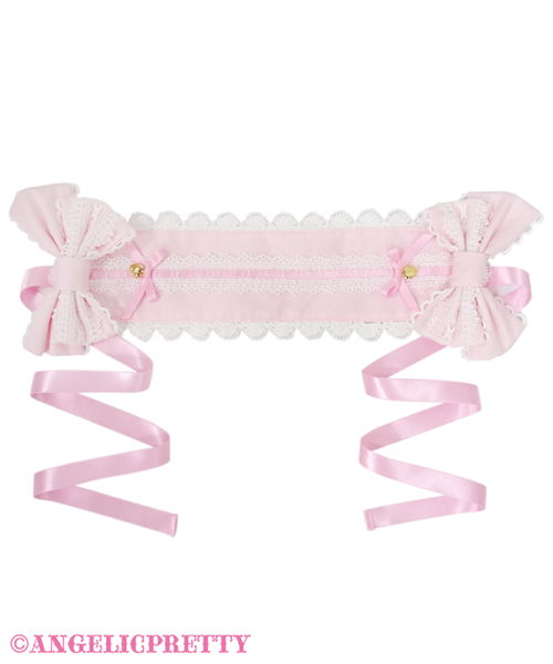 Lovely Ladder Lace Headdress - Pink