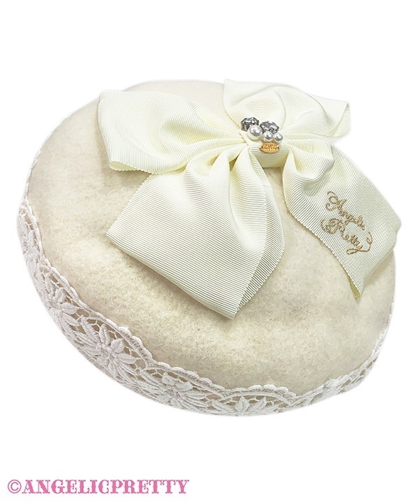 Madonna Ribbon Beret - Ivory
