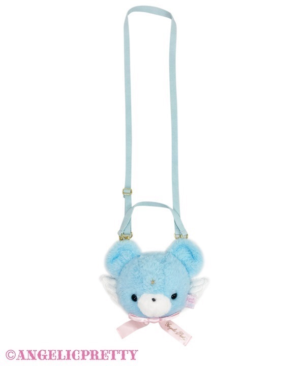 Milky Bear Face Pouch - Sax