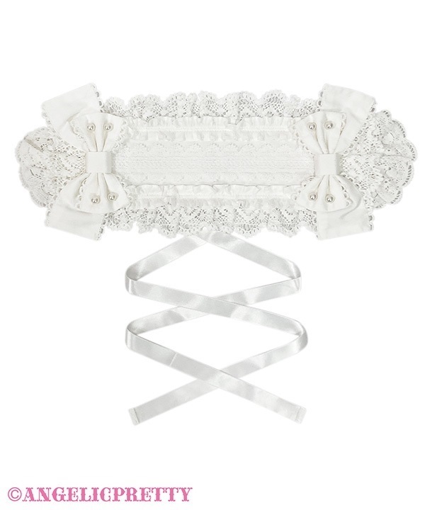 Oshama Frill Headdress - White