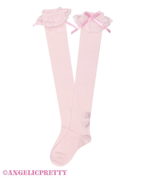 Princess Logo Over Knee - Pink x Pink