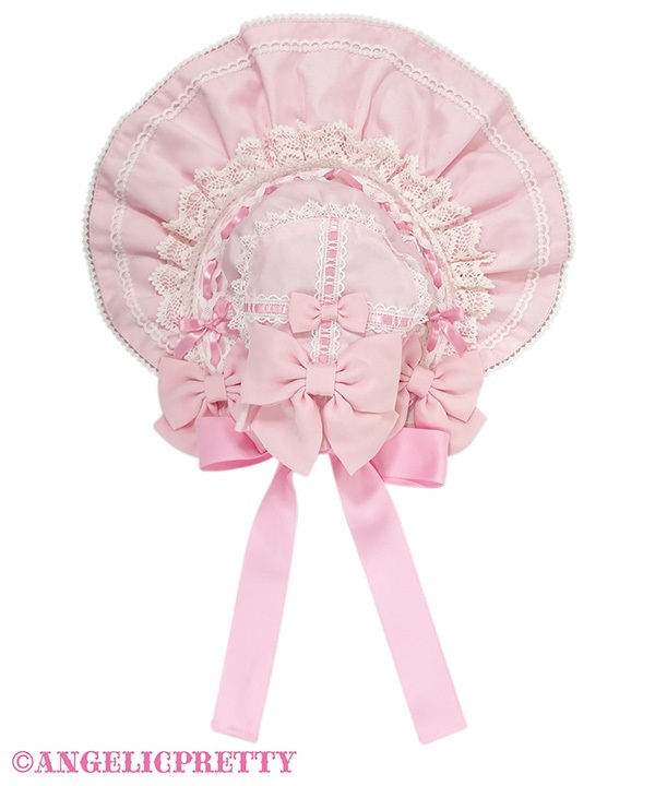 Sweet Frill Bonnet - Pink