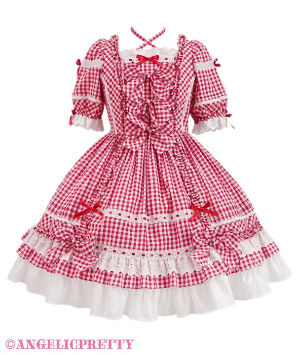 Sweet Frill One Piece - Red